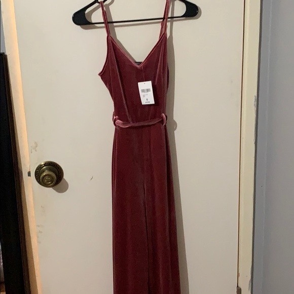 Urban Outfitters Other - pink velvet jumpsuit